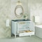 James Martin Vanities 36'' Vanity, Bright White w/ 3 CM Parisien Bleu Quartz Top 485-V36-BW-3PBL - alternate 6